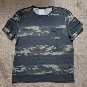 Striped Camo Pocket Elwood T Shirt